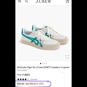 Onitsuka Women Tiger For JCrew GSM™ Sneakers Green